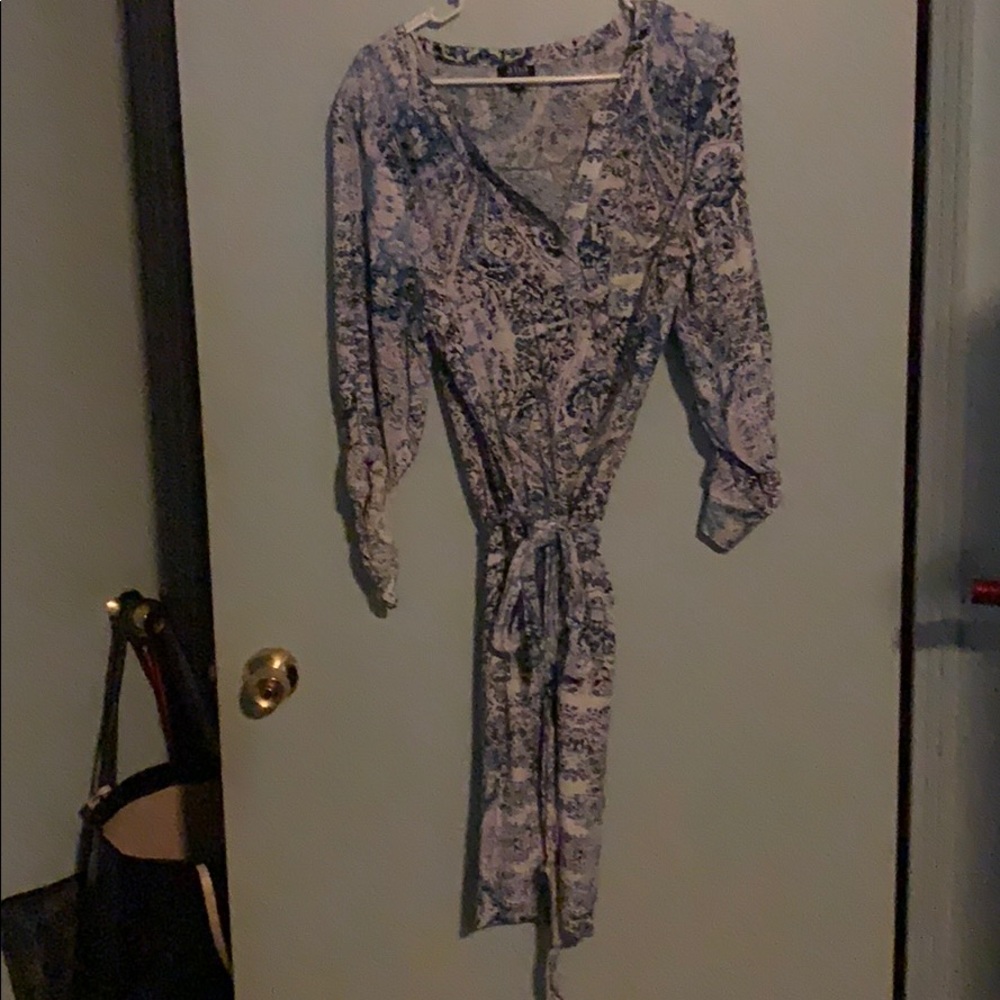 Blue/white dress